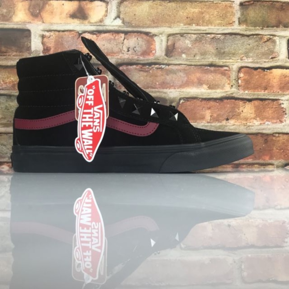 VANS SK8-HI Slim Studs Black Kid’s AUTHENTIC
